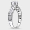 1 1/2 CT. T.W. White Sapphire Cocktail Ring - 8 - White - image 2 of 3