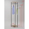 Kings Brand Furniture - Corner Entryway Freestanding Hall Tree Coat Rack With Shelf & Shoe Storage - 2 of 4