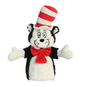 Aurora Large Cat In The Hat Hand Puppet Dr. Seuss Whimsical Stuffed Animal Multicolor 14" - 1 of 4