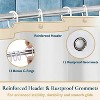 LunaLulinlk Green Shower Curtain with Hooks – Heavy-Duty Mold/Mildew-Resistant - 4 of 4