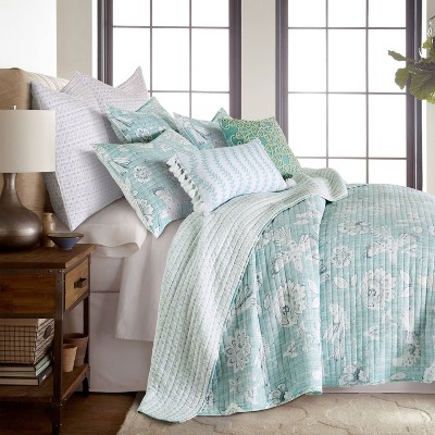 Twin Veronique Quilt Set Blue - Homthreads