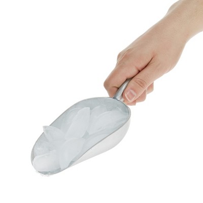 Heavy Duty Aluminum Ice Scoop with Loop Handle, 6 oz