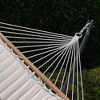 Lazy Daze Quilted Double Hammock with 12FT Stand, 2-Person, 450 lbs Capacity, Beige - 3 of 4