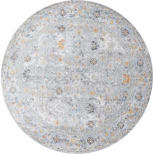 Hauteloom Finn Silver Blue Area Rug - 1 of 4