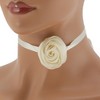 Unique Bargains Satin Ribbon Rose Pattern Adjustable choker necklace Wrap around wrist bracelet 1 Pc - 2 of 4
