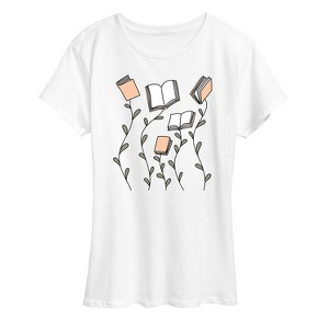 Women's - Instant Message - Book Garden Short Sleeve Graphic T-Shirt - 1 of 4
