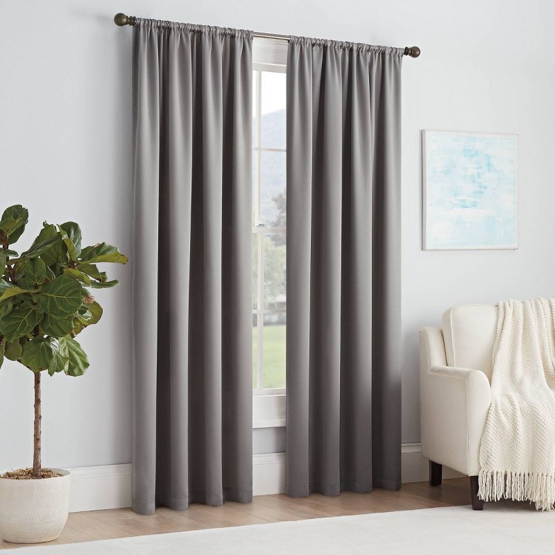 Solid Thermapanel Room Darkening Curtain Panel - Eclipse, 4 of 15