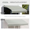 Sapphtopaz 8' x 7' Retractable Awning Manual Patio Awnings Sunshade Shelter UV Resistant Window Cover - 4 of 4