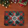 Unique Bargains Christmas Place Mats Linen Red Green White 13" x 17.7" 2 Pcs - 2 of 4