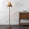 JONATHAN Y Tybee Traditional Coastal Rattan Scalloped LED Floor Lamp - 2 of 4