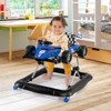 Safstar 4-in-1 Baby Push Walker w/3-Level Adjustable Height Padded Seat Steering Wheel - 2 of 4