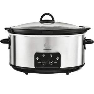 Complete Cuisine CC-6200-SS-PG 6-Quart Programmable Slow Cooker - 1 of 4