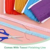 Unique Bargains Polyester Boho Durable Multipurpose Tassel Fringe Trim 27 Yards 1 Inch 1 Pc - 4 of 4