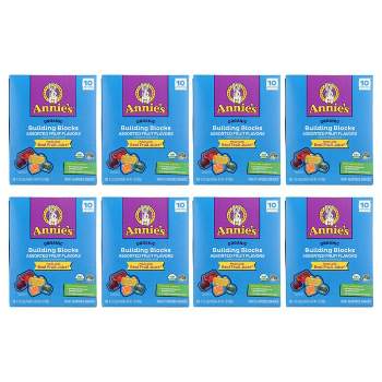 Annie's Homegrown Organic Building Blocks Assorted Fruit Flavors Fruit Snacks - Case of 8/7 oz