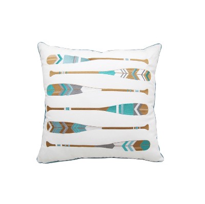 RightSide Designs Lake Oars Indoor/Outdoor Throw Pillow