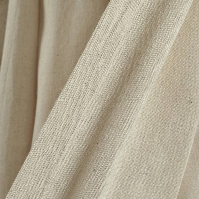 Boho Pom Pom Tassel Dark Linen Cotton Blend Window Curtain Panel