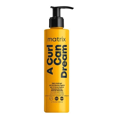 Matrix A Curl Can Dream Light Hold Gel (6.7 oz)  – Lightweight Curl Defining Gel for Soft, Bouncy Curls Hair