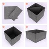 REGALWOVEN Fabric Reinforced Storage Bin for Organizing Clothes Books 2 Pcs - 3 of 4