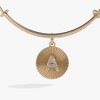 Alex and Ani Initial A Pave Starburst Texture Bangle - 2 of 4