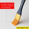 MEEDEN Acrylic Paint Brushes -10 Pcs Paint Brushes for Acrylic Painting - Watercolor Brushes with Soft Nylon Hair - Artist Paint Brushes - 4 of 4