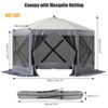 Garvee 12x12ft Pop-Up Gazebo Screen Tent,6-Sided Canopy Sun Shelter with Portable Carry Bag, Oxford Cloth for Patio, Lawn, and Backyard - 2 of 4