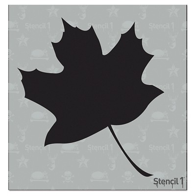 Stencil1 Leaf Silhouette - Stencil 5.75" x 6"