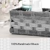 ATTOP Toilet Tank Topper Paper Basket - Multi Use Hand Woven Plastic Wicker Basket, Rustic Farmhouse Bathroom Decor, Countertop Organizer - 4 of 4