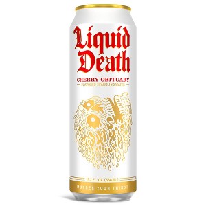 Liquid Death Cherry Obituary - 19.2 fl oz Can - 1 of 4