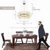 LLHZSY 12/20-Light Modern Glam Crystal Sphere Pendant Chandelier, G9 Bulbs Included - 28 2/5" or 36" W - Gold/Chrome - 4 of 4