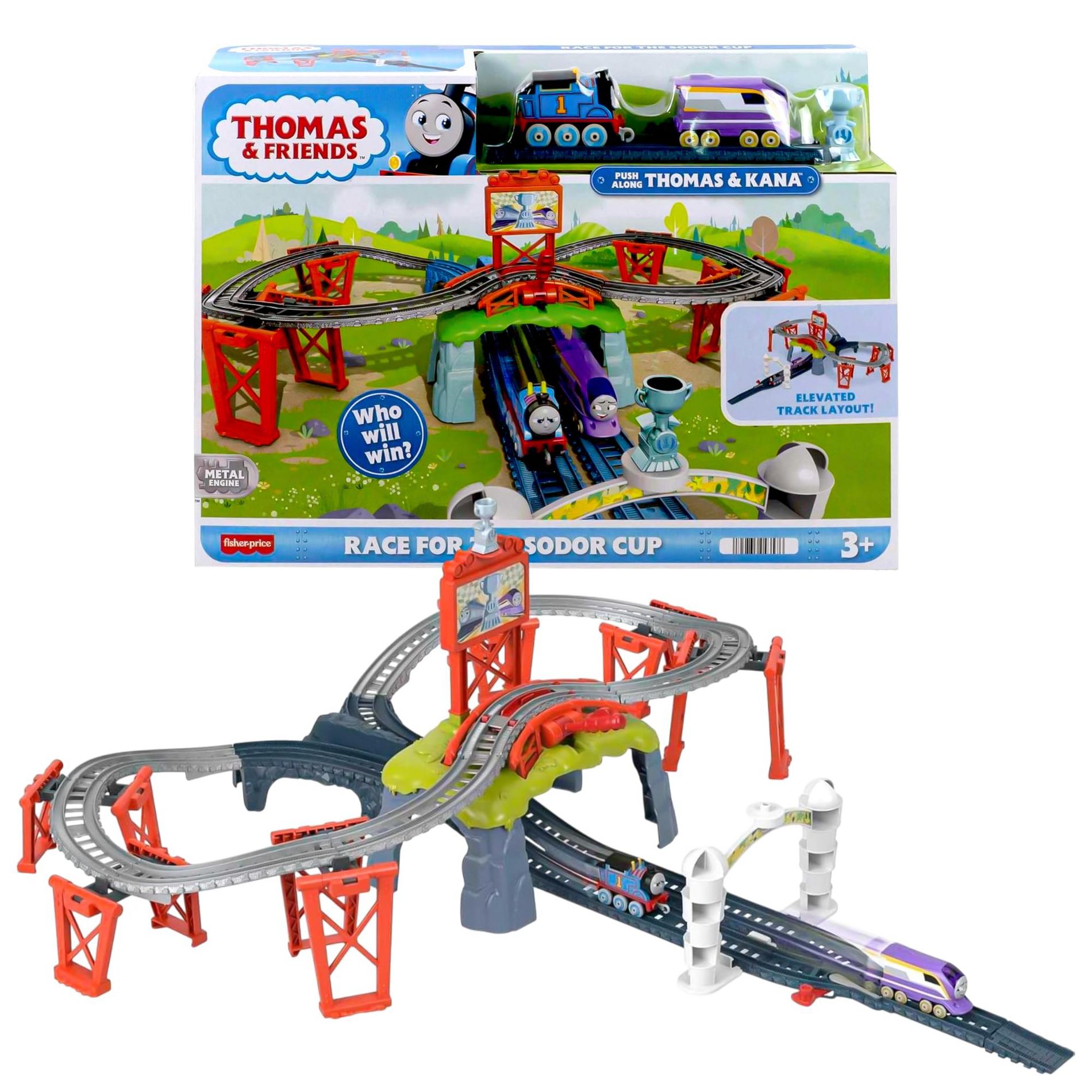 Mattel Thomas & Friends Race For The Sodor Cup Train Track Playset