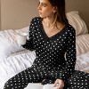 Women's Chic Polka Dot Pajama Set for Cozy Loungewear - Cupshe - 4 of 4