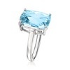 Ross-Simons 6.50 Carat Sky Blue Topaz Ring in Sterling Silver - 3 of 4