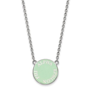 Black Bow Jewelry Sterling Silver Alpha Epsilon Phi Greek Life Necklace 18 Inch - 1 of 4