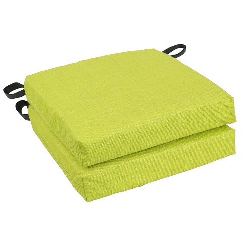 Blazing Needles Dining Chair Cushions-lime : Target