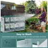 Kumasinova 3/6/8/4-Bay Metal Chicken Nesting Box( with Legs),Galvanized Steel Laying Box for Hens,Poultry Supplies with Egg Protection,Green - 4 of 4