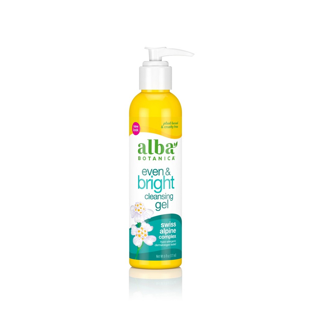 Photos - Facial / Body Cleansing Product Alba Botanica Even & Bright Cleansing Gel - 6 fl oz - SPF 15 