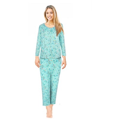 JEFFRICO Pajamas For Women 2 Piece Set Long Sleeve Sleepshirt With Pants Sleepwear Soft Pajamas