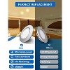 DORESshop 12V LED Dimmable Recessed Ceiling Lights for RV and Boat, 5W 3000K Downlights, Waterproof IP44 Camper Lights (4 Pack) - 4 of 4