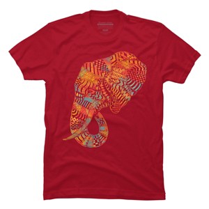 Men's Design By Humans Elephant (Majestic) By kase T-Shirt - 1 of 4