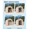 Outdoor Portable Storage Shed , UV-Resistant Storage Sheds with Roll-Up Door and  Vent, Heavy-Duty Shelter Waterproof Tarp - 3 of 4