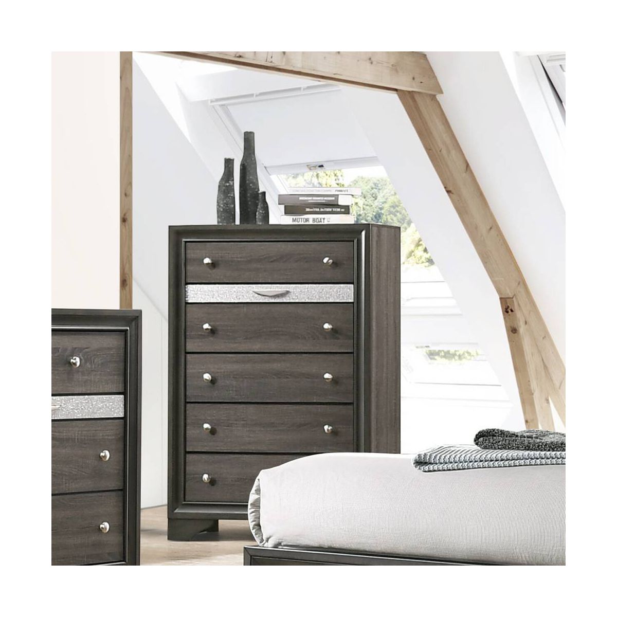 Acme Furniture Naima Dresser Gray Finish - thumbnail 3