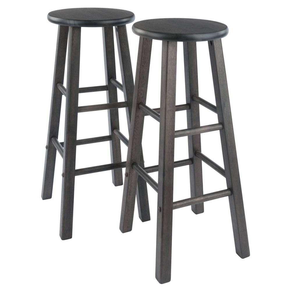 Photos - Chair 2pc 29" Element Barstools Oyster Gray - Winsome