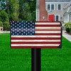 Briarwood Lane Everyday Mailbox Cover  - Standard Size - Wooden American Flag Mailbox Cover - 2 of 2