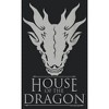 Women's Game of Thrones: House of the Dragon White Dragon Skull Logo Racerback Tank Top - image 2 of 4