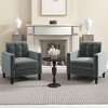 Costway 1/2 PCS Mid Century Modern Velvet Accent Chair with Tufted Back Arms for Livingroom - 2 of 4