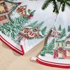 Storybook Christmas Village Holiday Round Tree Skirt, 48" - Multicolor - Elrene Home Fashions - 2 of 4
