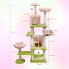 BABYYER 71" Flower Cat Tree with Condo and Hammock, Multi-Level Cat Tower with Removable Cushion, Durable Pet House Furniture for Indoor Cats - 4 of 4