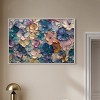 Art Remedy Jewel Flowers Colorful buterfly and flowers wall art Framed - 2 of 4