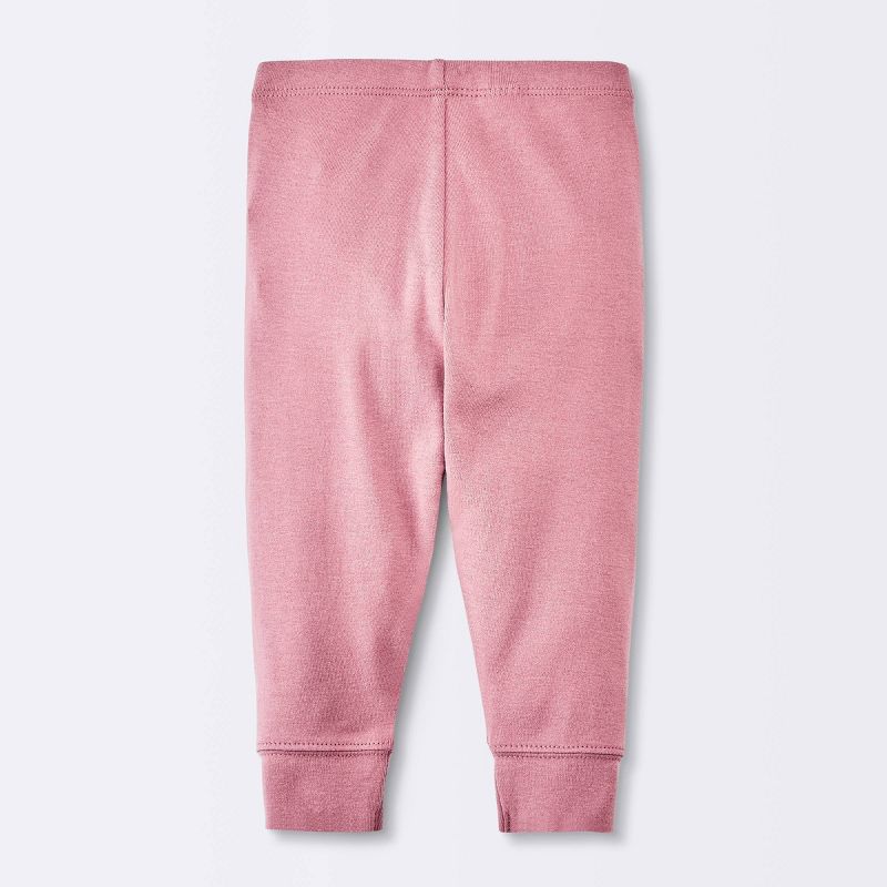 Baby Girls' 3pk Cotton Pants - Cloud Island™ Pink, 3 of 5