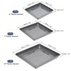 Unique Bargains Indoor Outdoor Plastic Square Flower Drip Tray Plant Pot Saucer 6-in-1 Set - 2 of 4